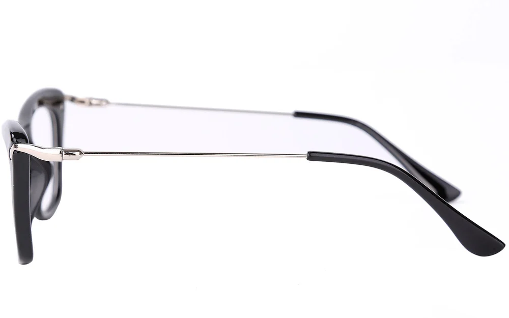 Agstum Cat Eye Womens Glasses Frame With Metal Arms Eyeglasses Full Rim Clear 2
