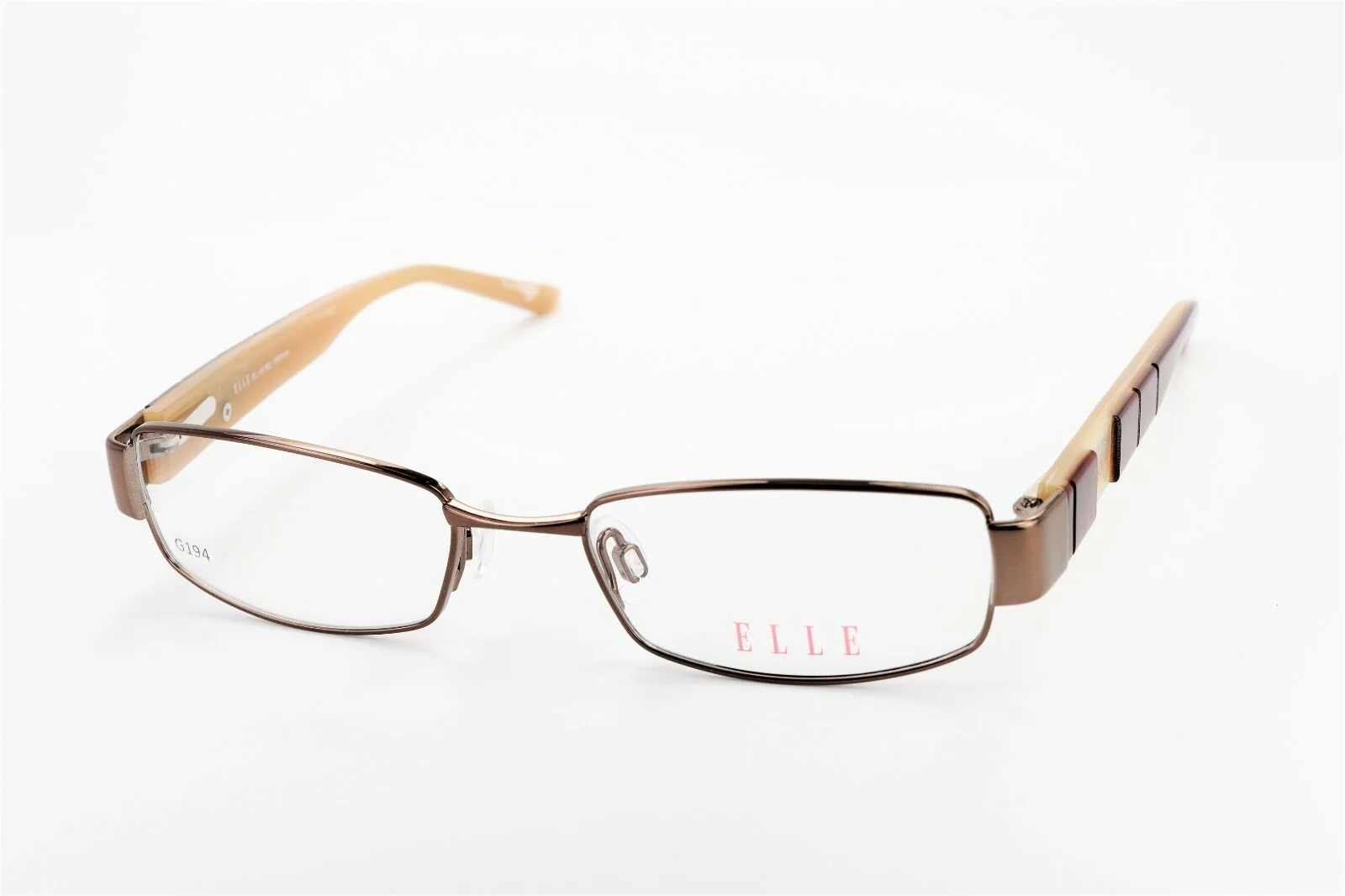 ELLE EL13340 BR Brown 54-16-135 Eyeglass Frames Flex Hinges with Case G196