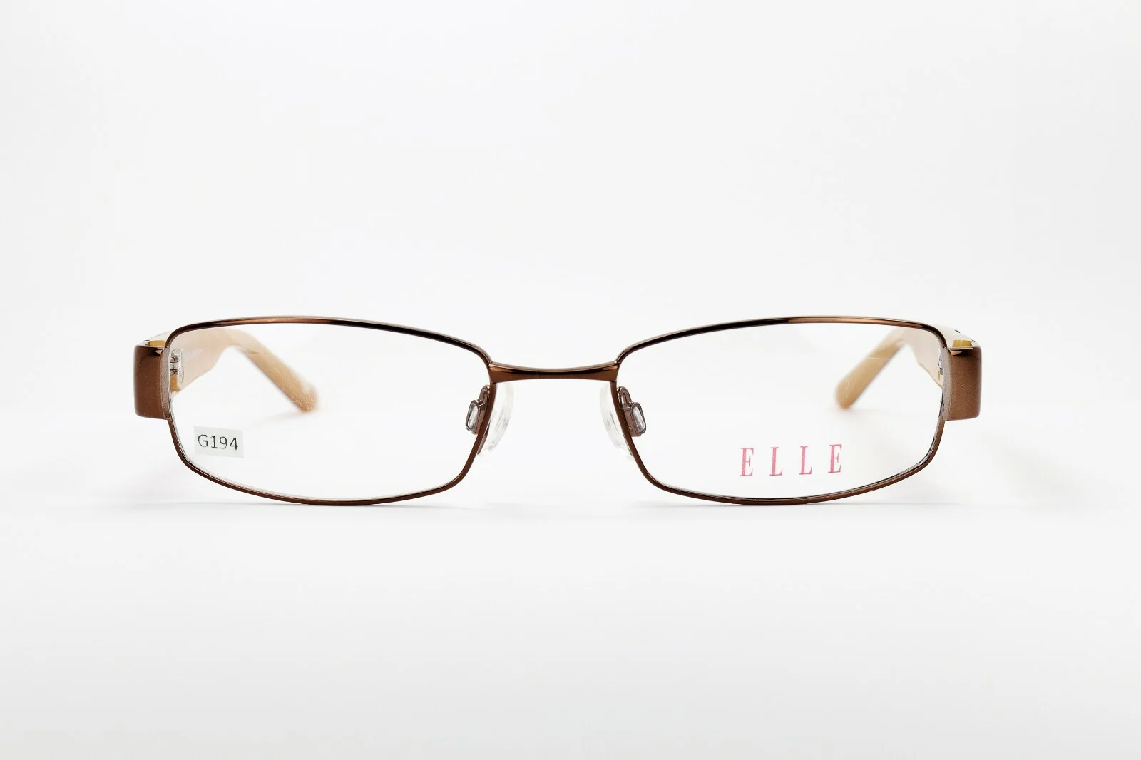 ELLE EL13340 BR Brown 54-16-135 Eyeglass Frames Flex Hinges with Case G196 2