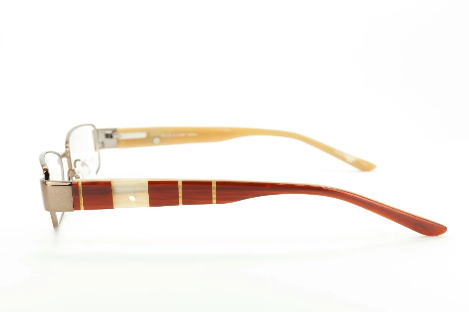 ELLE EL13340 BR Brown 54-16-135 Eyeglass Frames Flex Hinges with Case G196 3