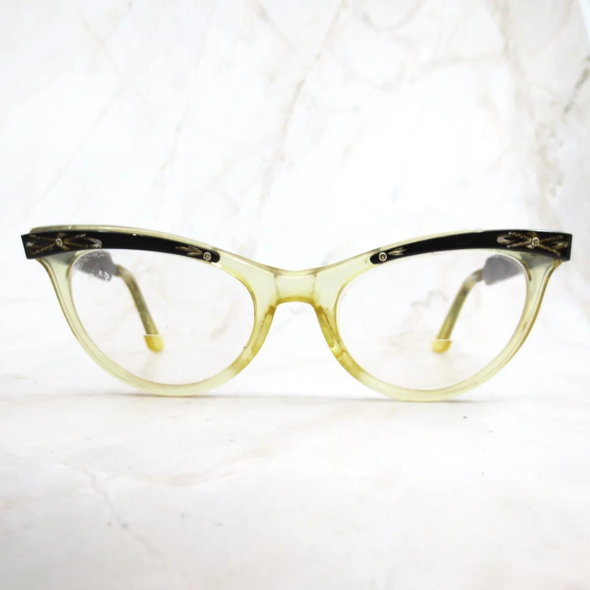 Large Retro Cat Eye Gold Rim Cut Frames Fashion Designer Women Eyeglasses 30387 2